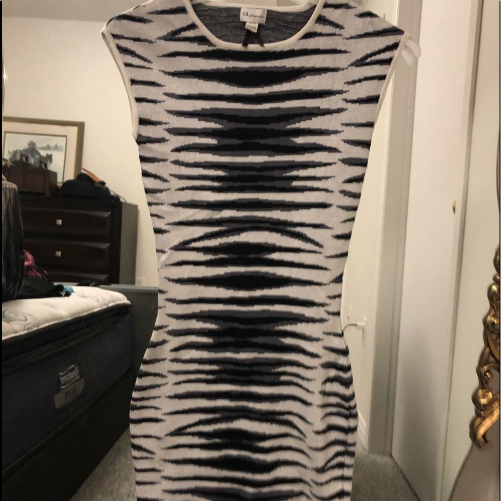 Dynamite stripe sexy backless dress...